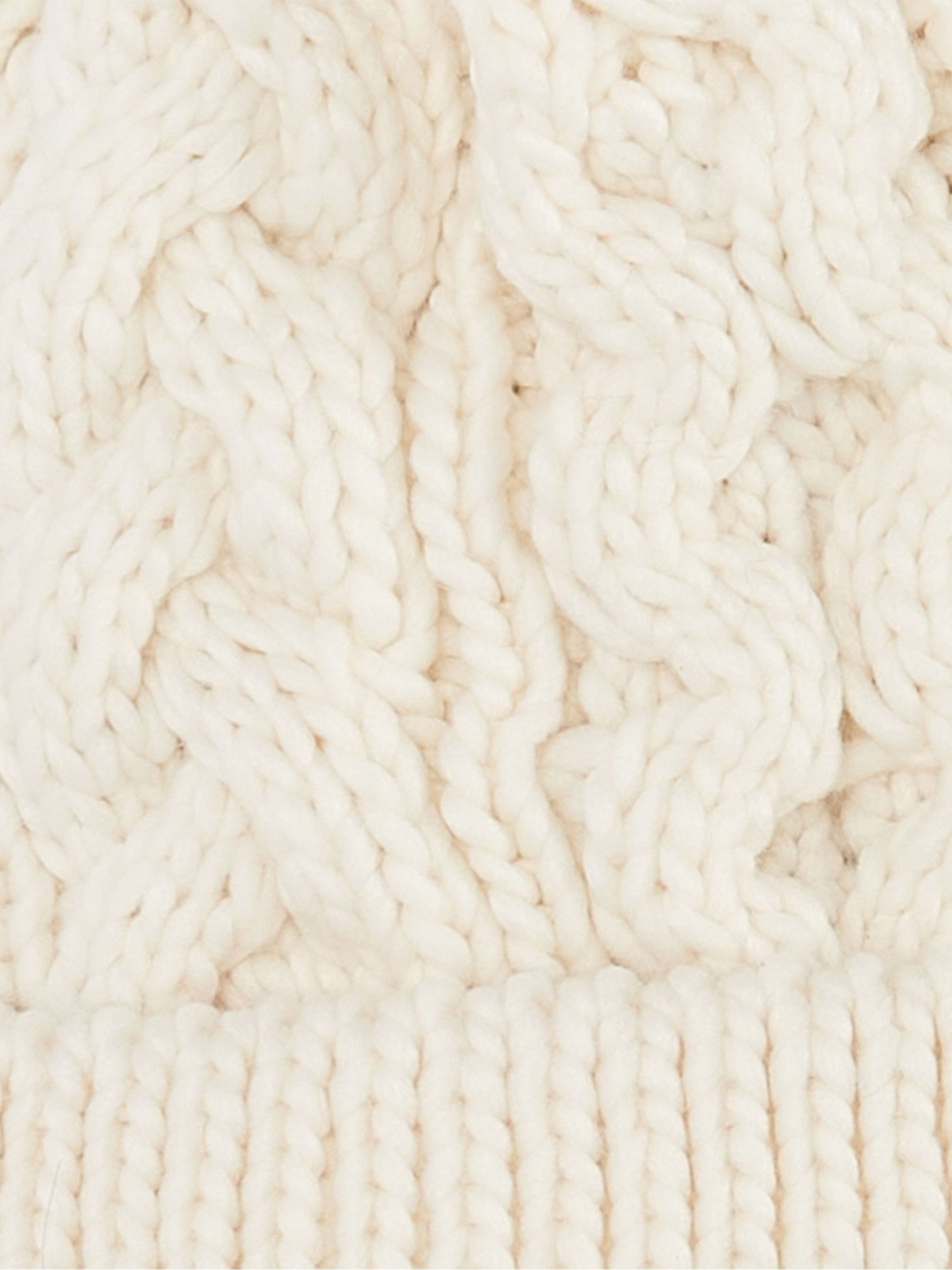 Crème Penshaw - Barbour® Penshaw Beanie-muts met pompon