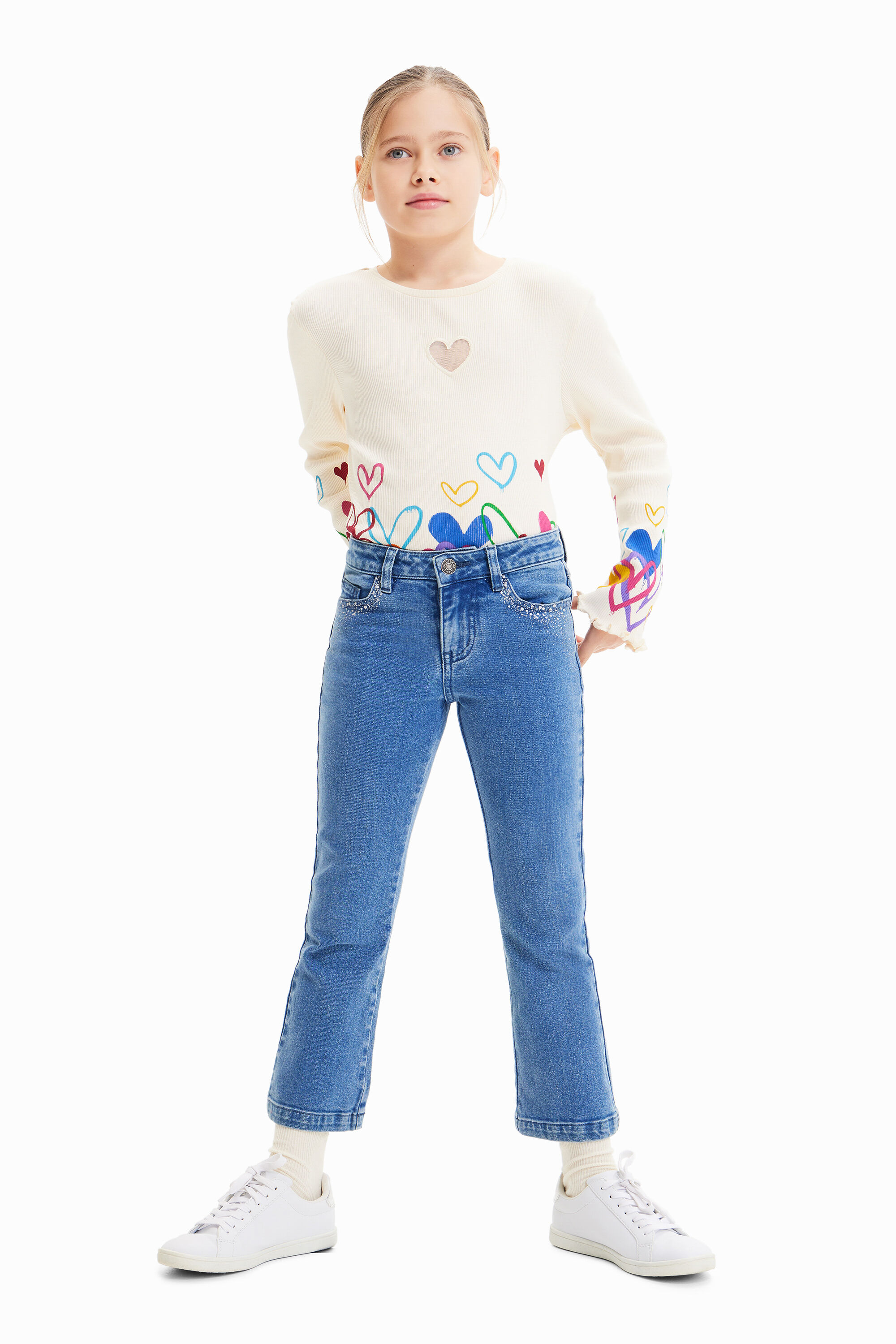 Jean flare brillant