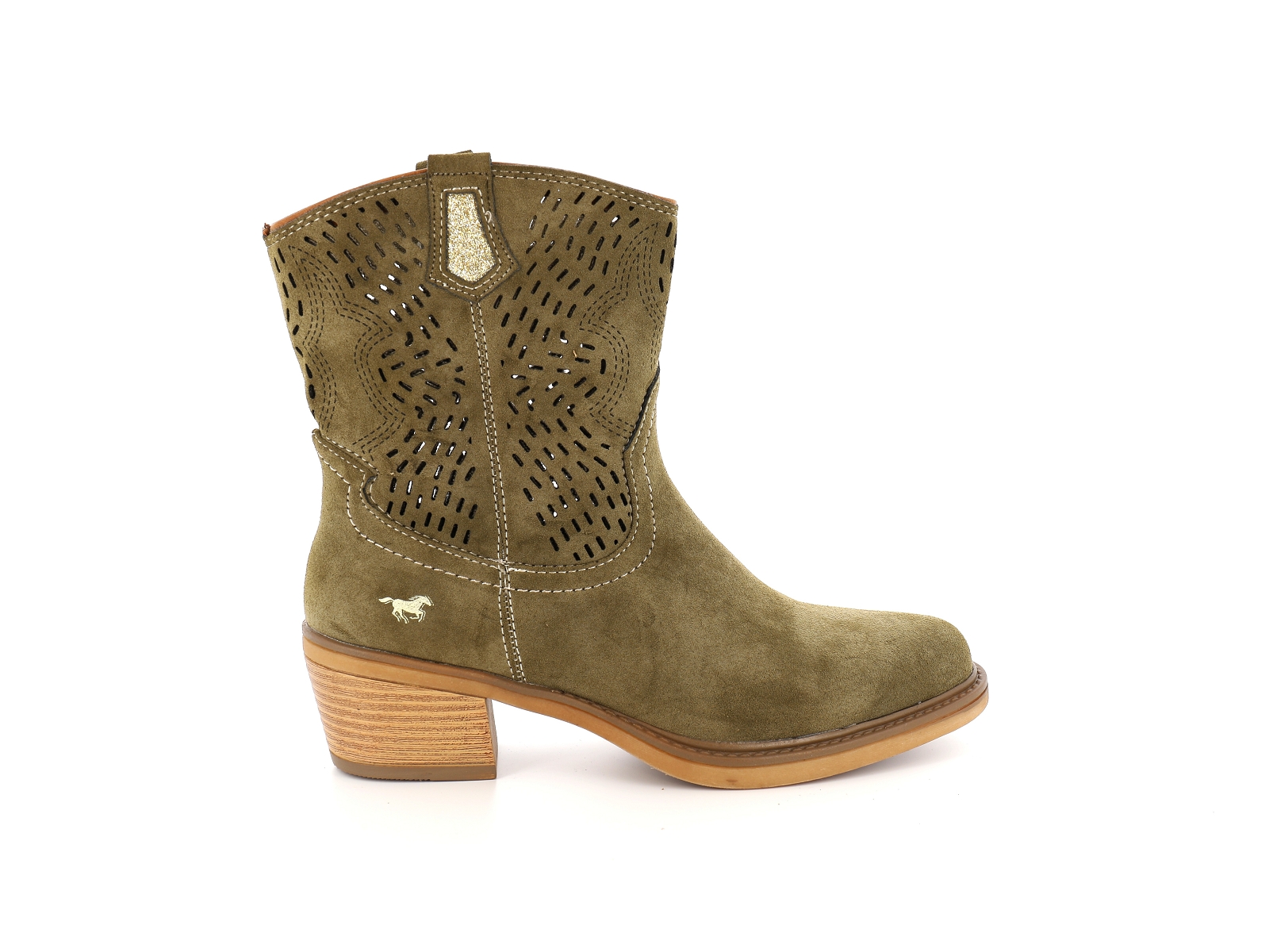 Mustang-1478 506 Cuir Kaki