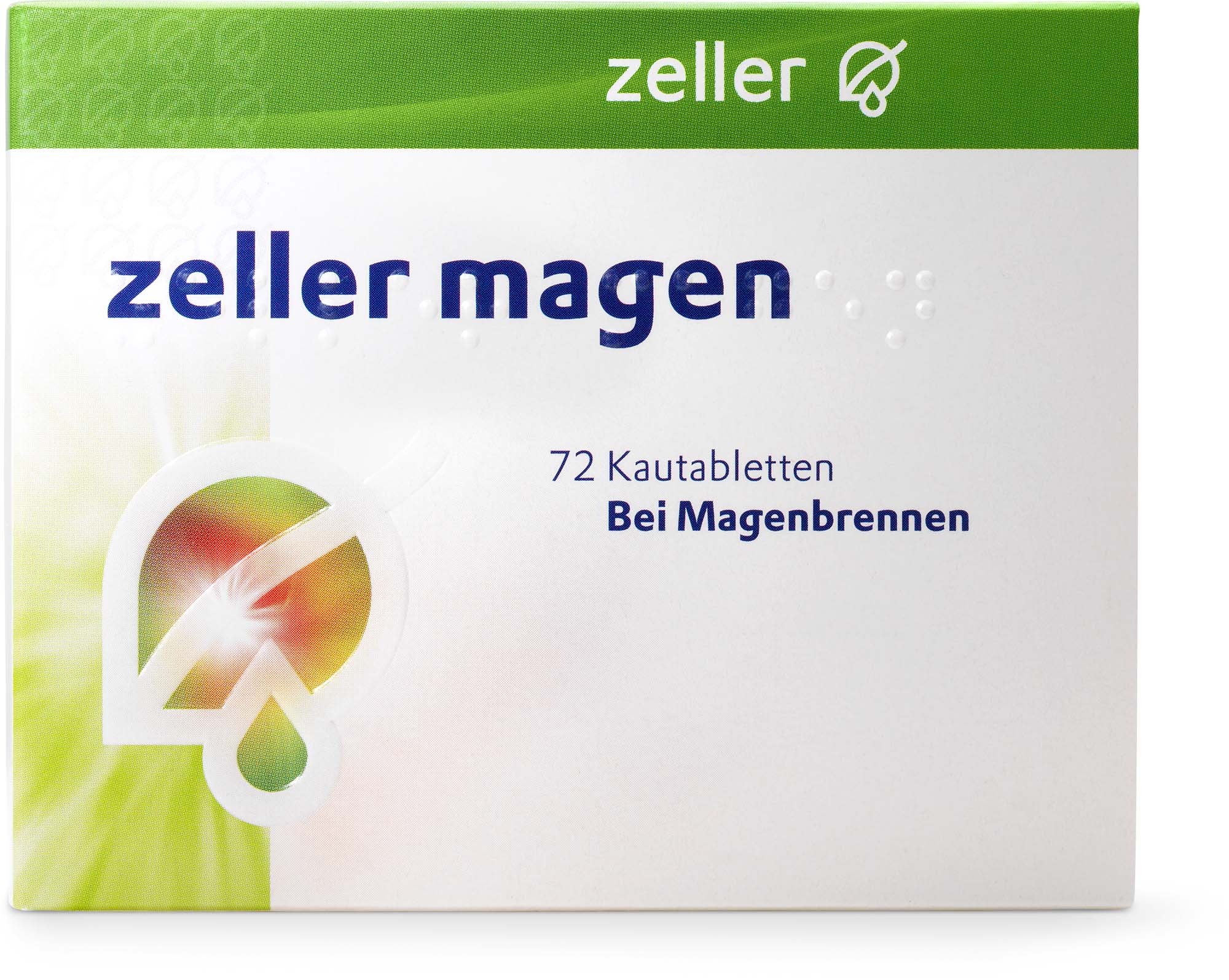 ZELLER Magen<br>72 Stück, Blister, Kautablette