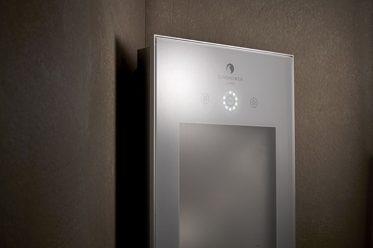 Sunshower Combi opbouw infrarood en UV lamp 145x30x20cm white