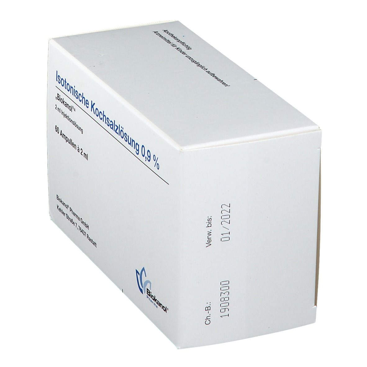 Isotonische Kochsalzlösung 0,9 % Biokanol