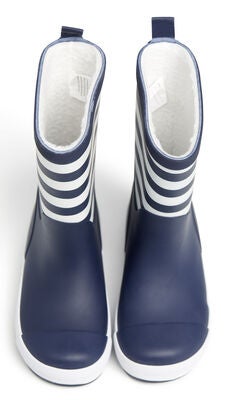 Nordbjørn Dunder Fôrede Gummistøvler, Navy/White