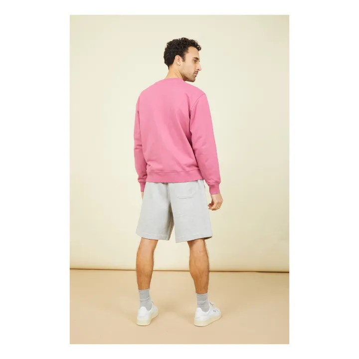 SMALLABLE BASICS Sweat Crewneck Homme Molleton Bio | Vieux Rose