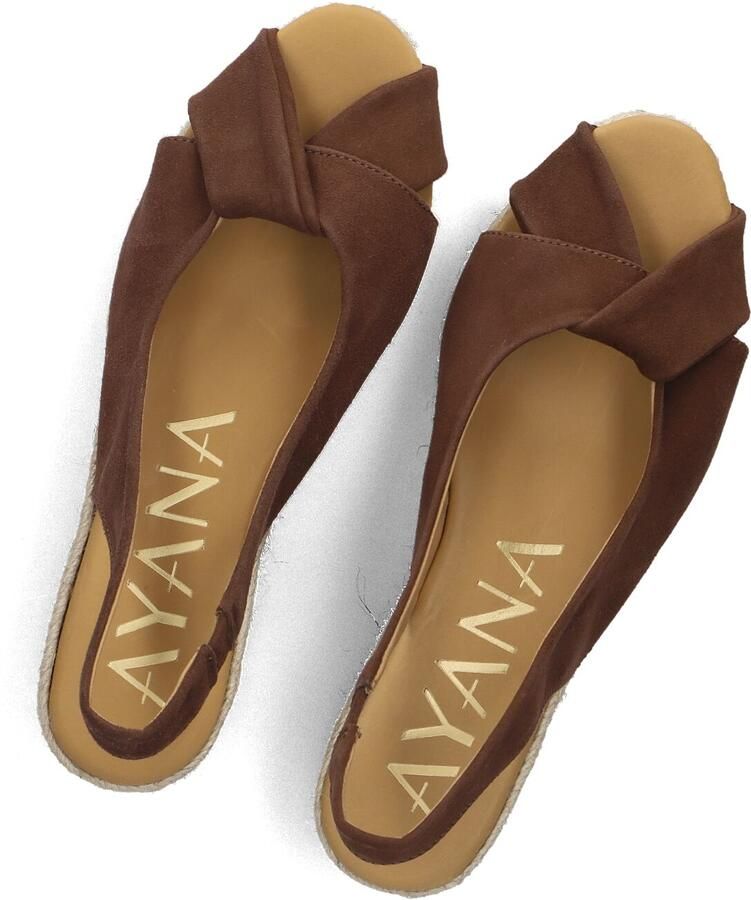 AYANA Espadrilles Dames Omo26yu946 Maat: 42 Materiaal: Suède Kleur: Bruin
