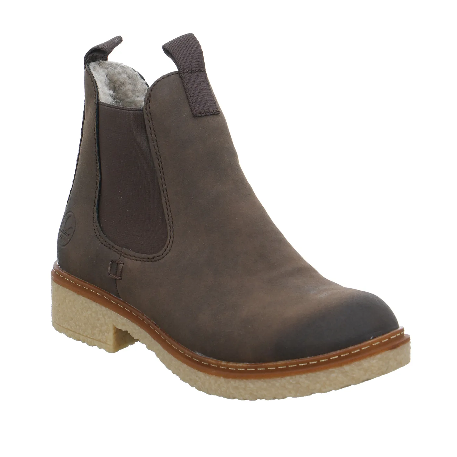 RIEKER Boot Braun Lederimitat