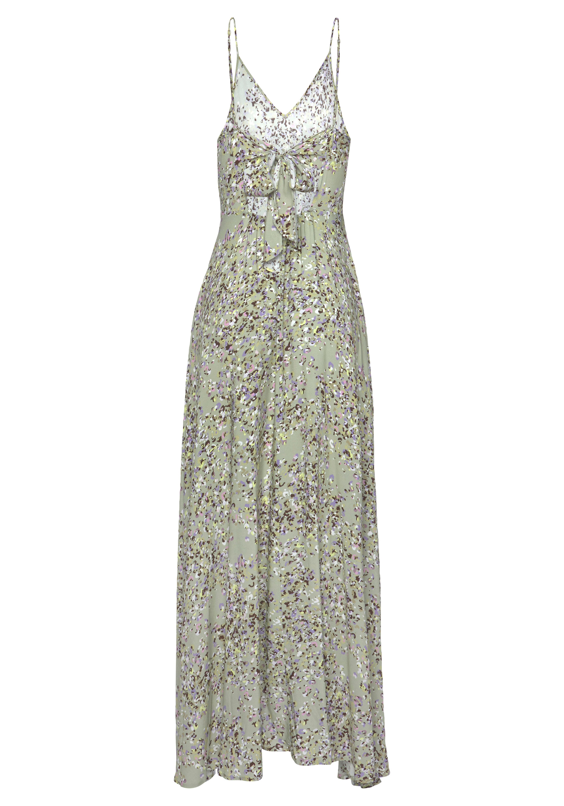 LASCANA Maxikleid aus gewebter Viskose, Cut-Out am Rücken, Sommerkleid