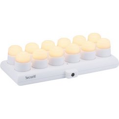 Set de bougies LED rechargeables AMSTERDAM, blanc