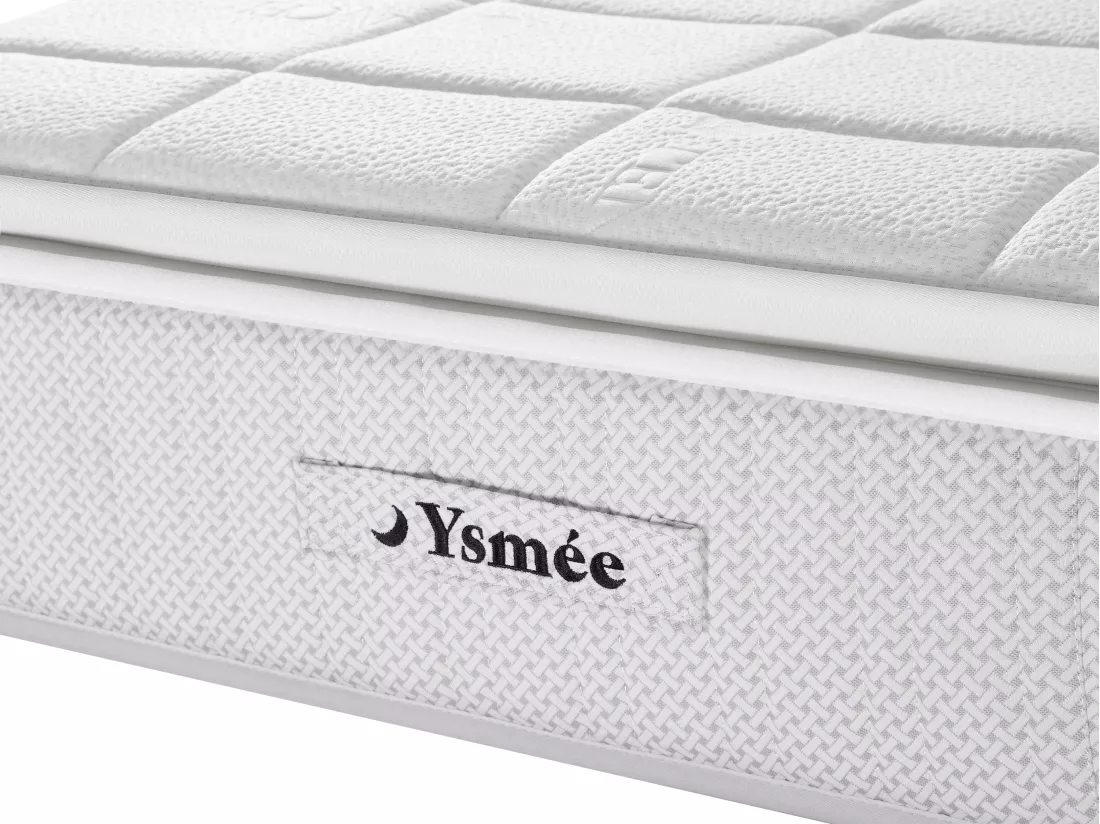 Matelas 140 x 190 cm hybride ressorts ensachés accueil nano ressorts + mémoire de forme ép.32cm - IPOH de YSMÉE