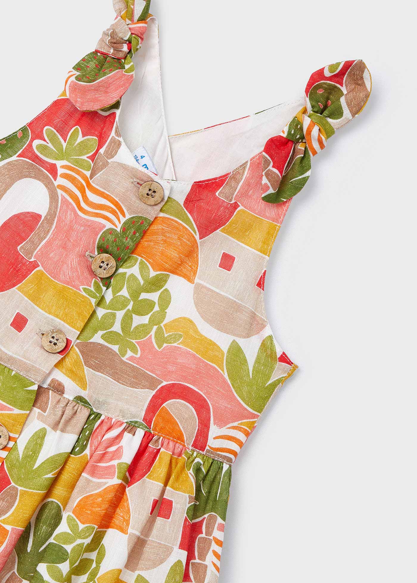 Vestido estampado Better Cotton para meninas