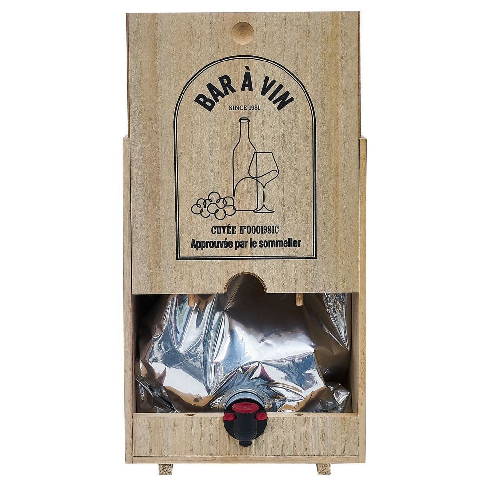 Distributeur de vin en bois pour cubi 5L