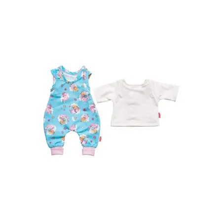 Heless Strampler mit T-Shirt, für Puppen, Einhorn Emil und Fee Emma, Größe 28 - 35 cm