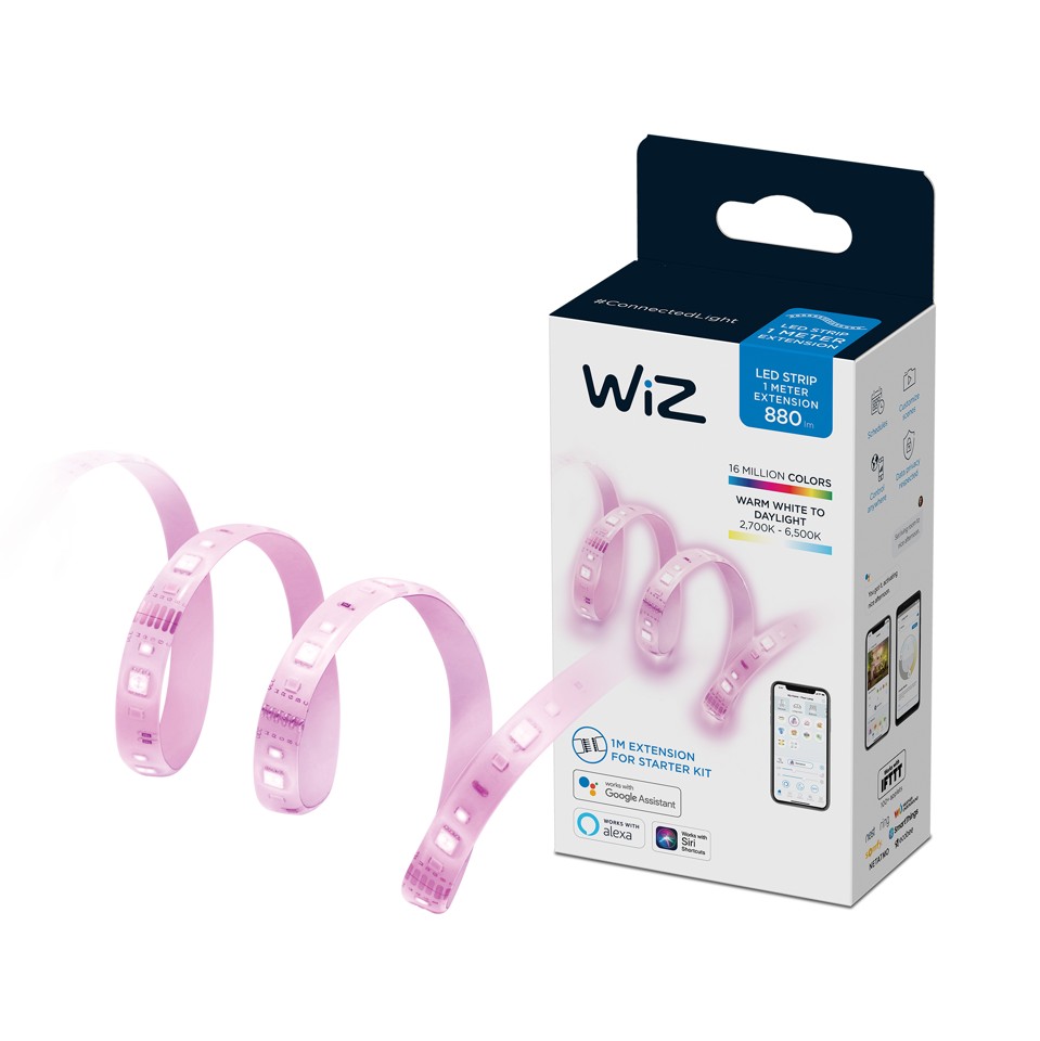 WiZ - Wi-Fi LED Strip 1M 880lm Forlængelse EU