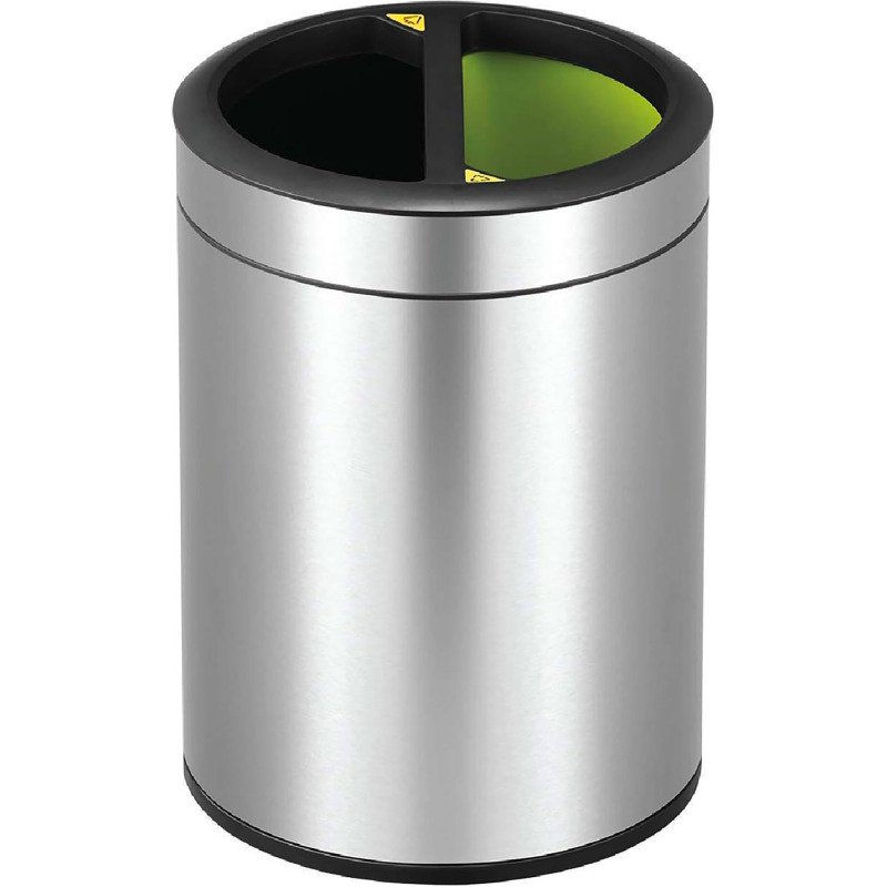Poubelle tri sélectif Open Top ronde 2 x 5 L