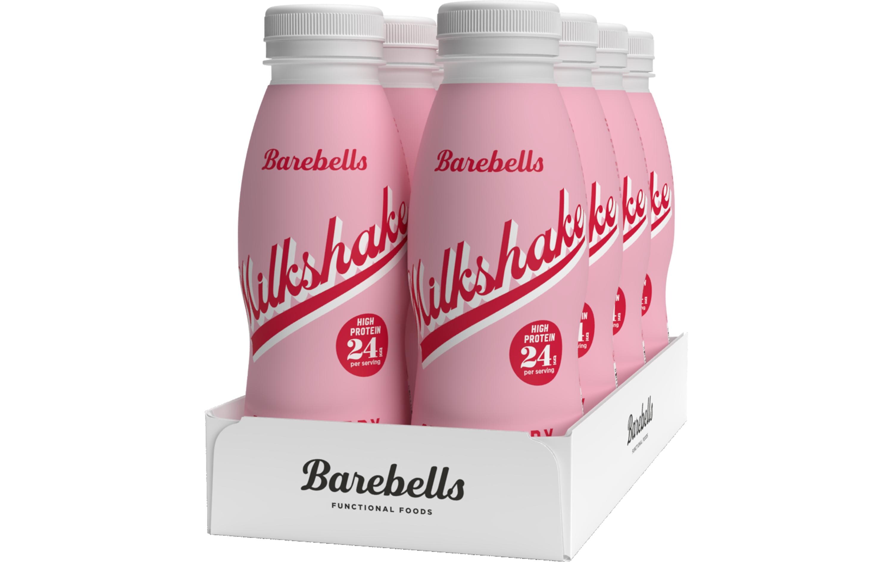 Milchshake Strawberry 8 x 330 mlMilkshake mit 24 Gramm Protein