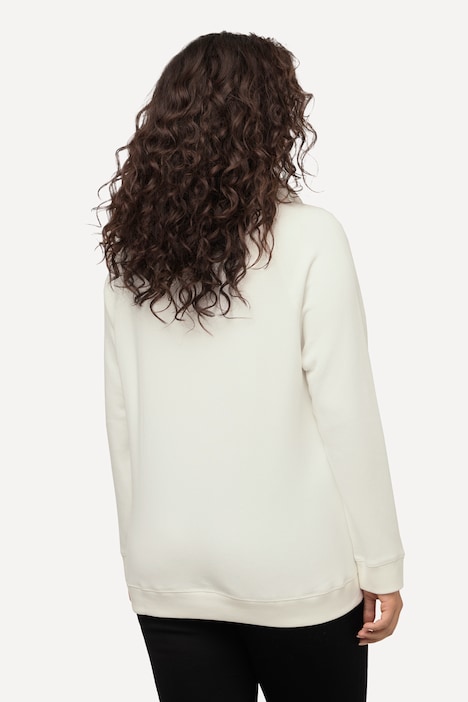 Sweatshirt, Eisstern, Stehkragen, Taschen, Langarm