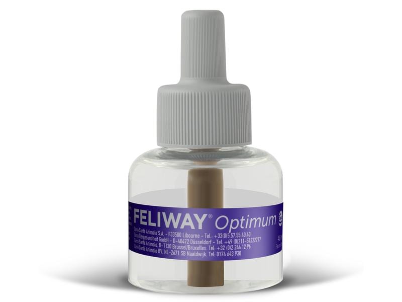 Feliway Wohlbefinden Optimum Nachfüllflakon, 3 x 48 ml Pheromon-Mischung für mehr Wohlbefinden