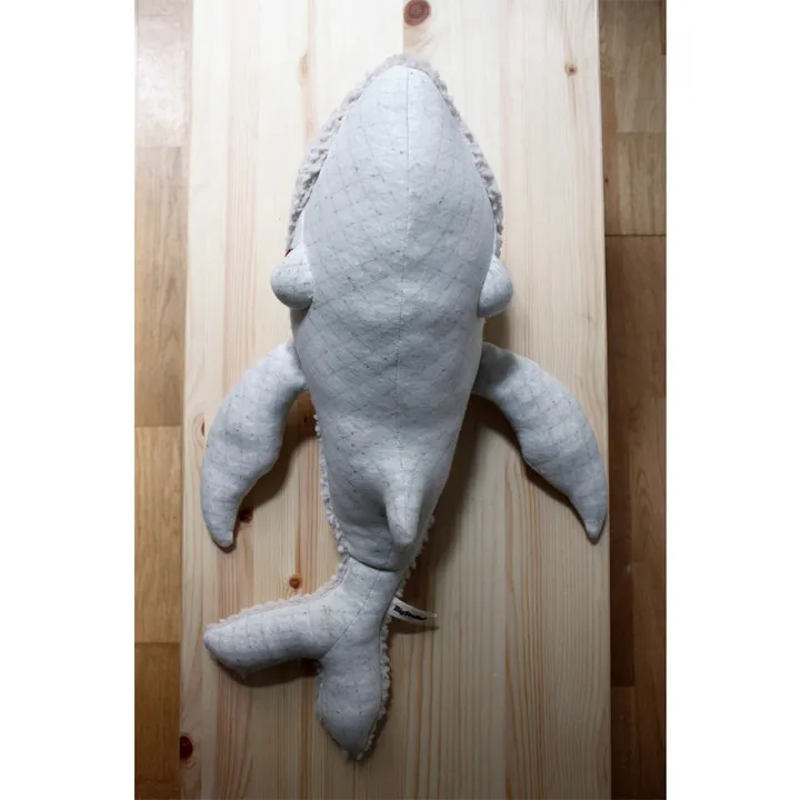 Bigstuffed Peluche géante baleine Albino 62 cm | Blanc