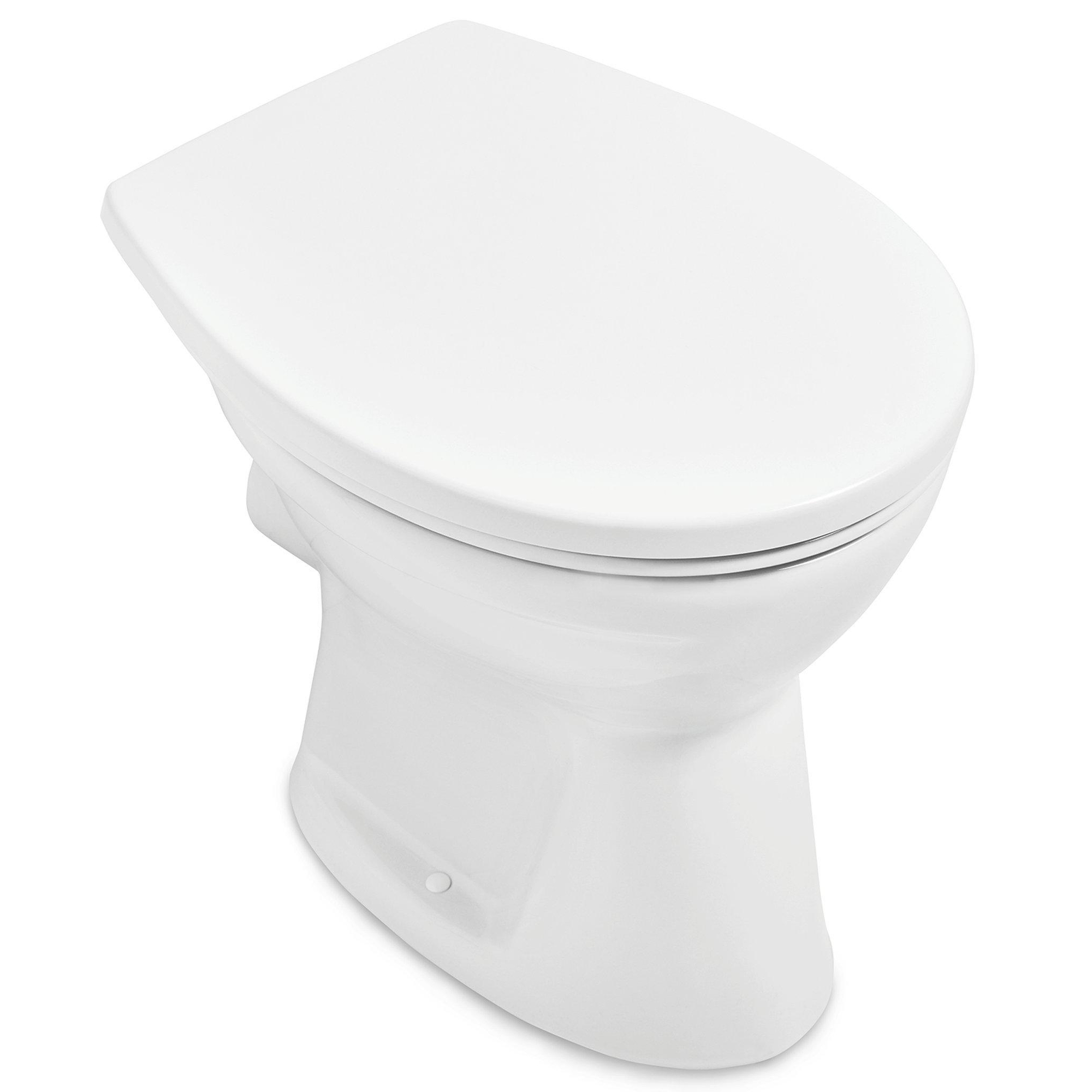 Villeroy & Boch O.novo staand randloos toilet vlakspoel PK wit glans