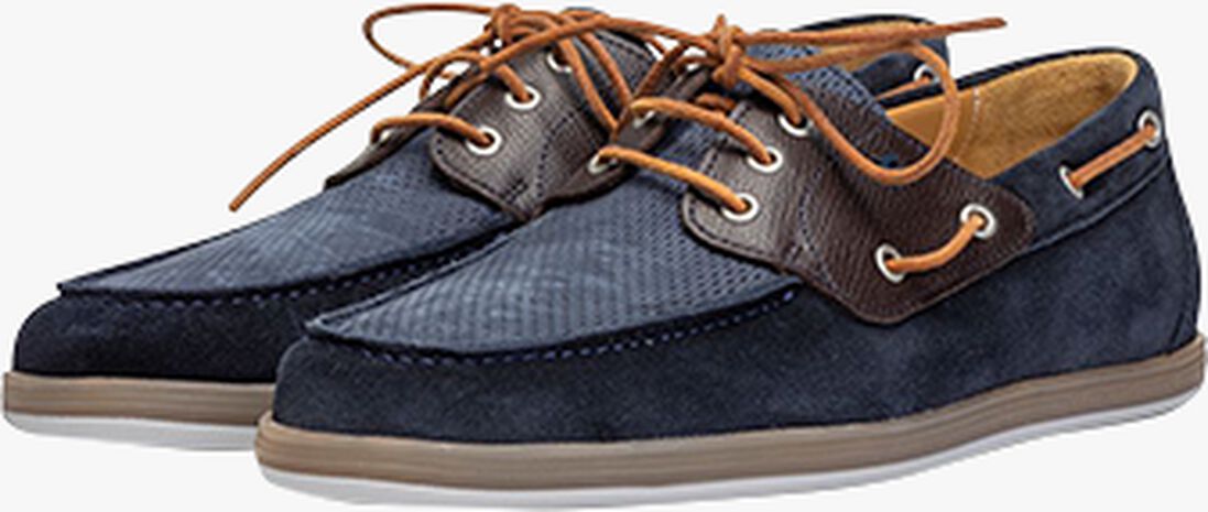 FLORIS VAN BOMMEL donkerblauwe floris van bommel veterschoenen sfm-30299
