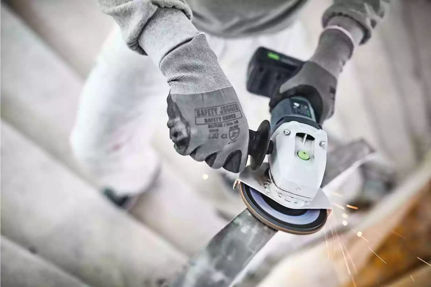 Festool AGC 18-125 EB-Basic 18V Li-Ion accu haakse slijper body in systainer - 125mm