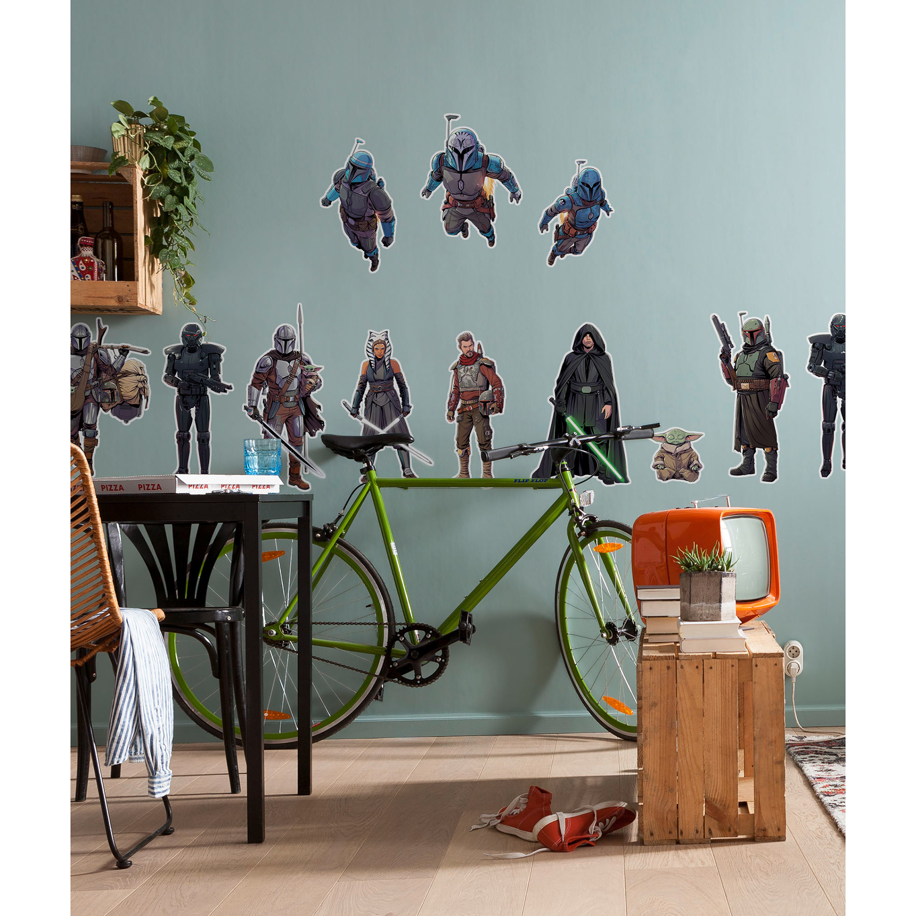 Wandtattoo MANDALORIAN ICONIC FIGURES - 100x70 cm