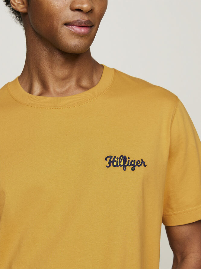 Tommy Hilfiger HILFIGER CHAINSTITCH TEE City yellow