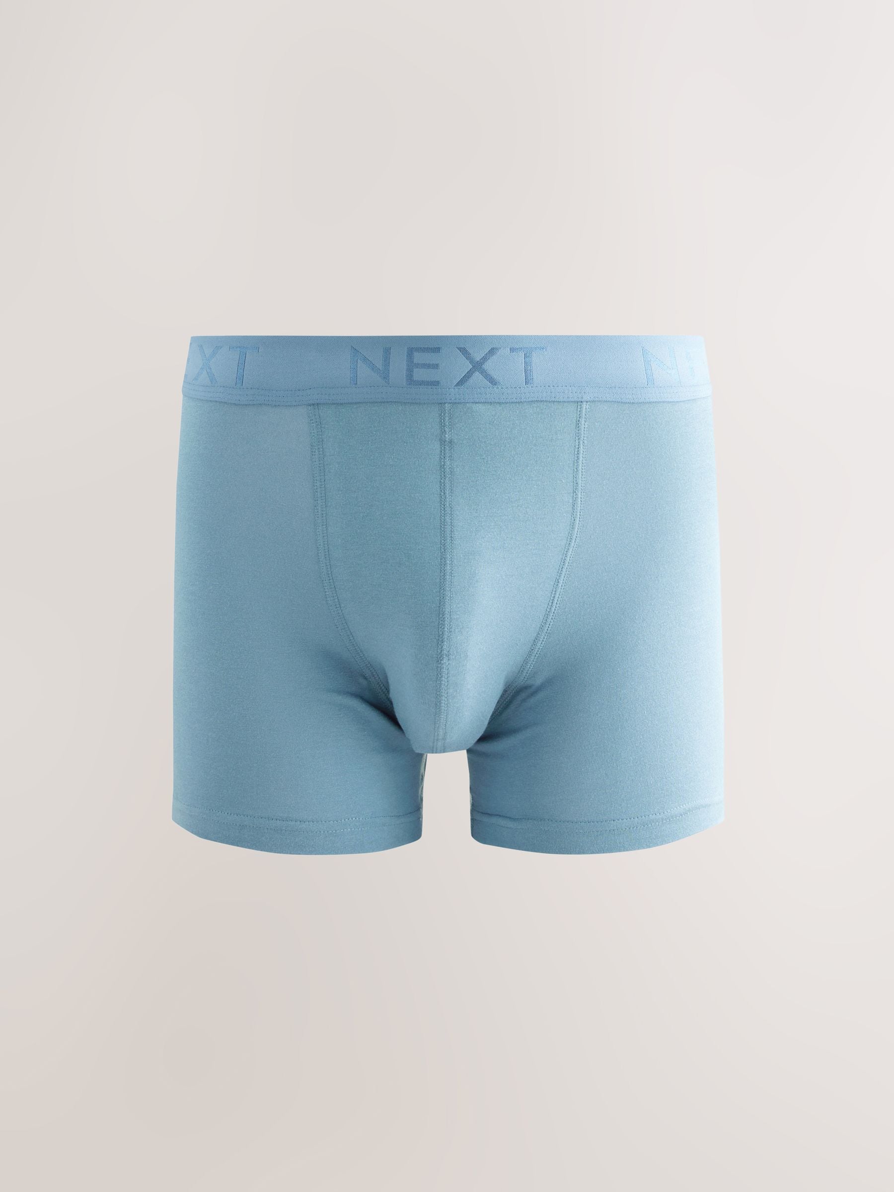 Blauw/grijs/ecru - Verpakking van 10 - Katoenrijke trunk boxers