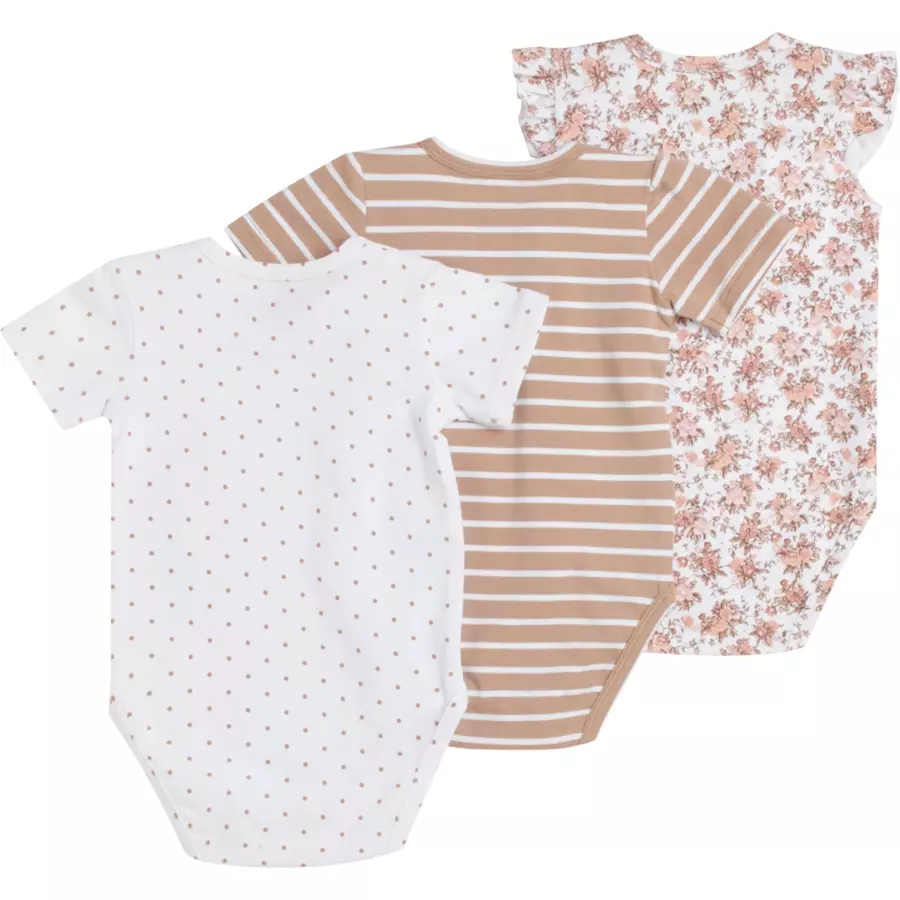 Hust & Claire Kurzarmbody Barba White 3er Pack