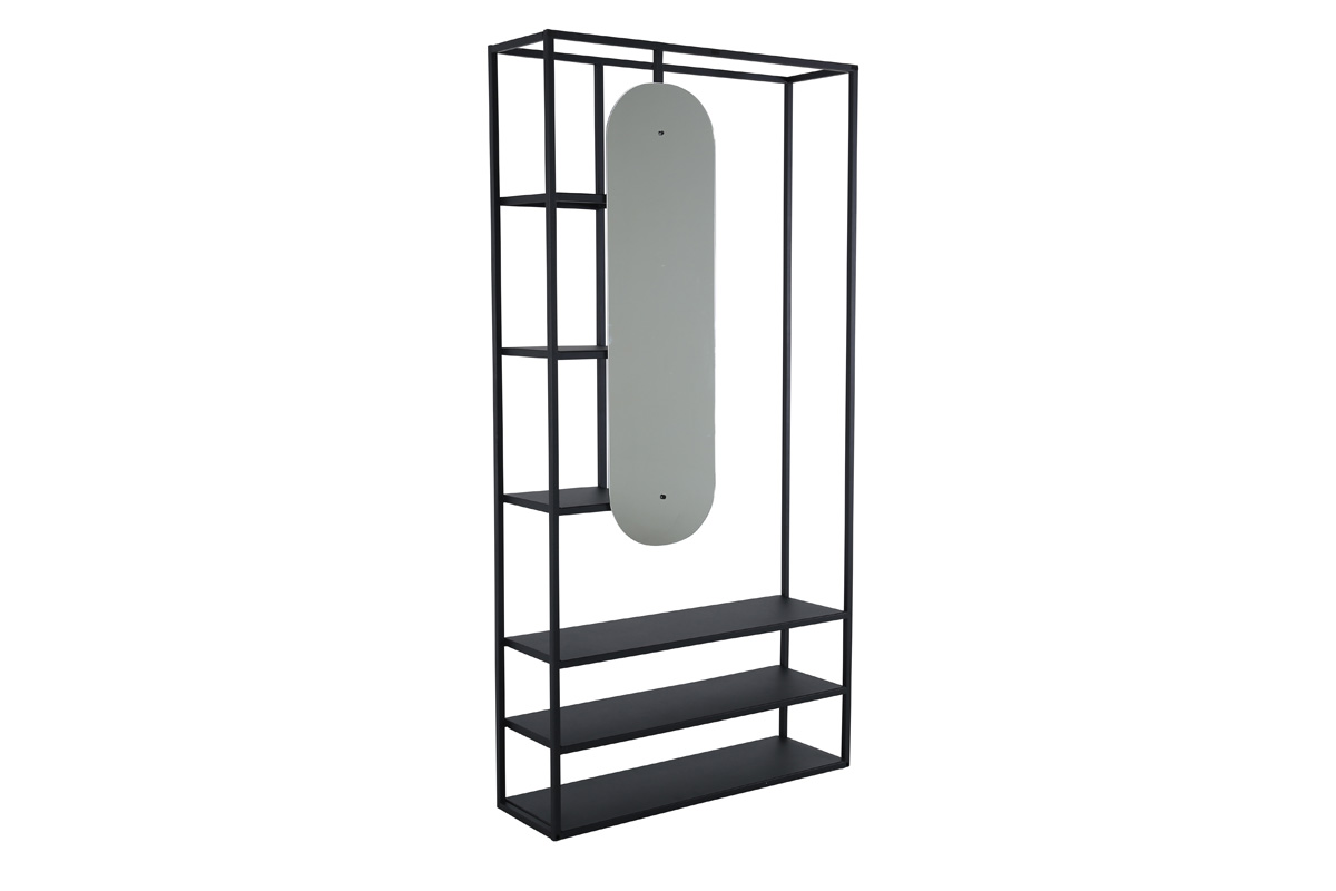 Metalen kledingrek Jonny - 100 x 200 cm Zwart