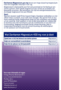 Davitamon Magnesium 400mg Tabletten 30TB