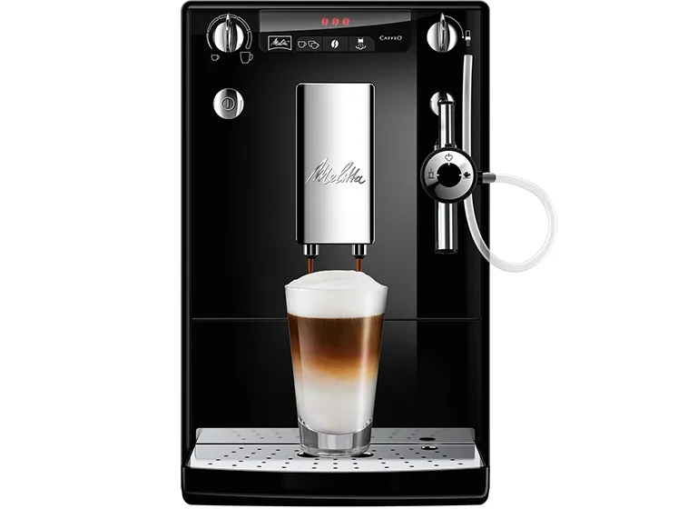 Melitta E957-101, Espressomaskine, 1,2 L, Kaffebønner, Indbygget kværn, Sort