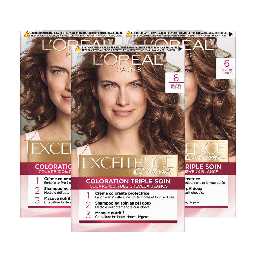 Lot de 3 - Excellence Blonde Foncé