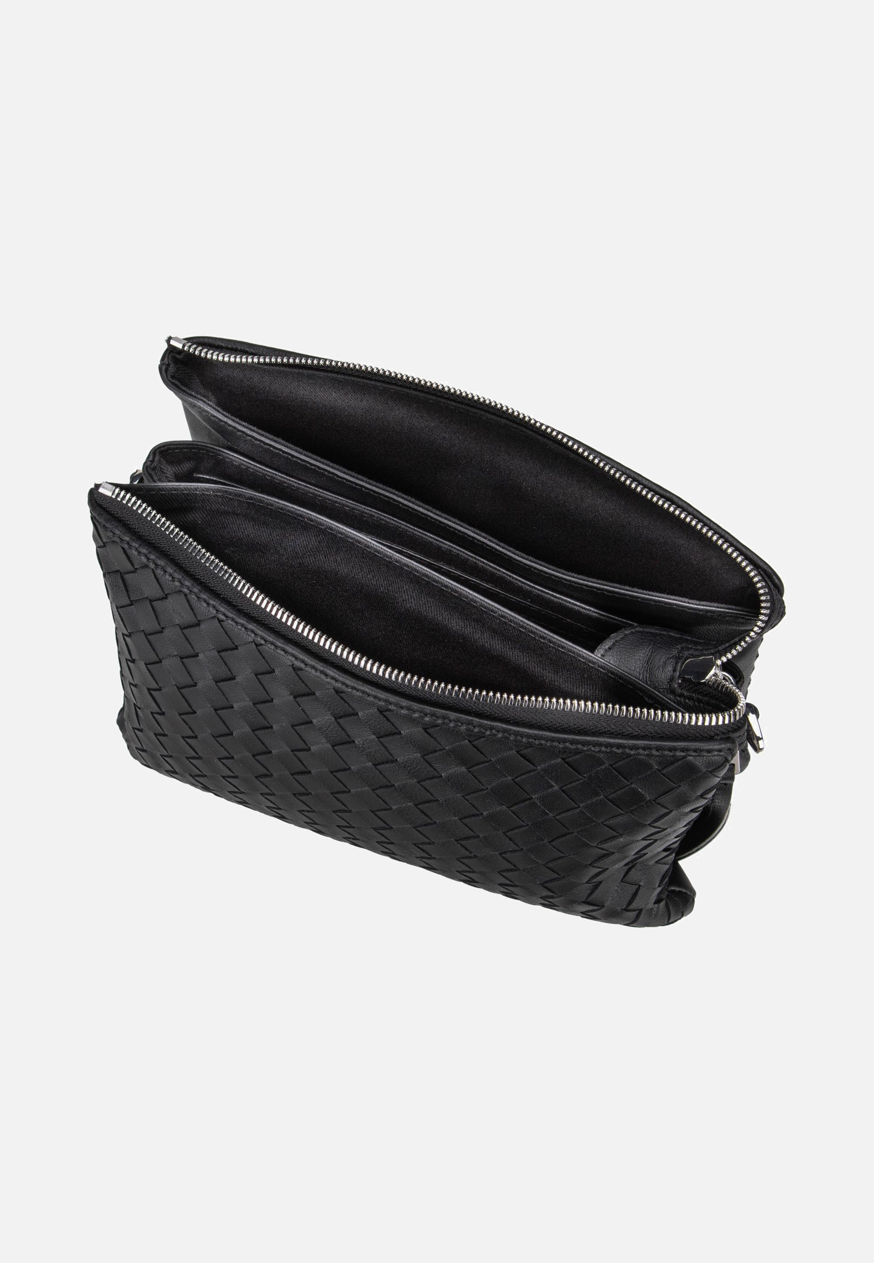 Threefold Piuma Weaving Black/Nickel - Crossbody Bag