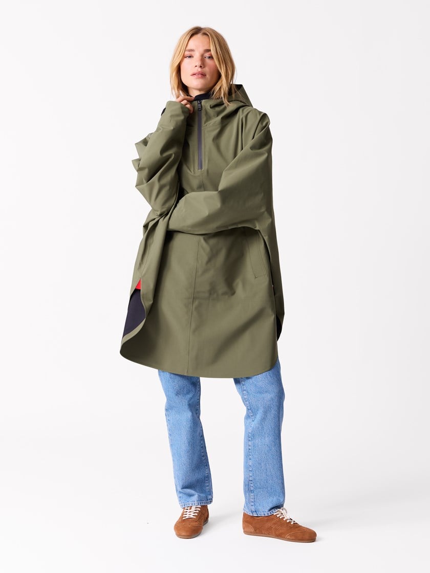 Candra regnponcho Winter Moss