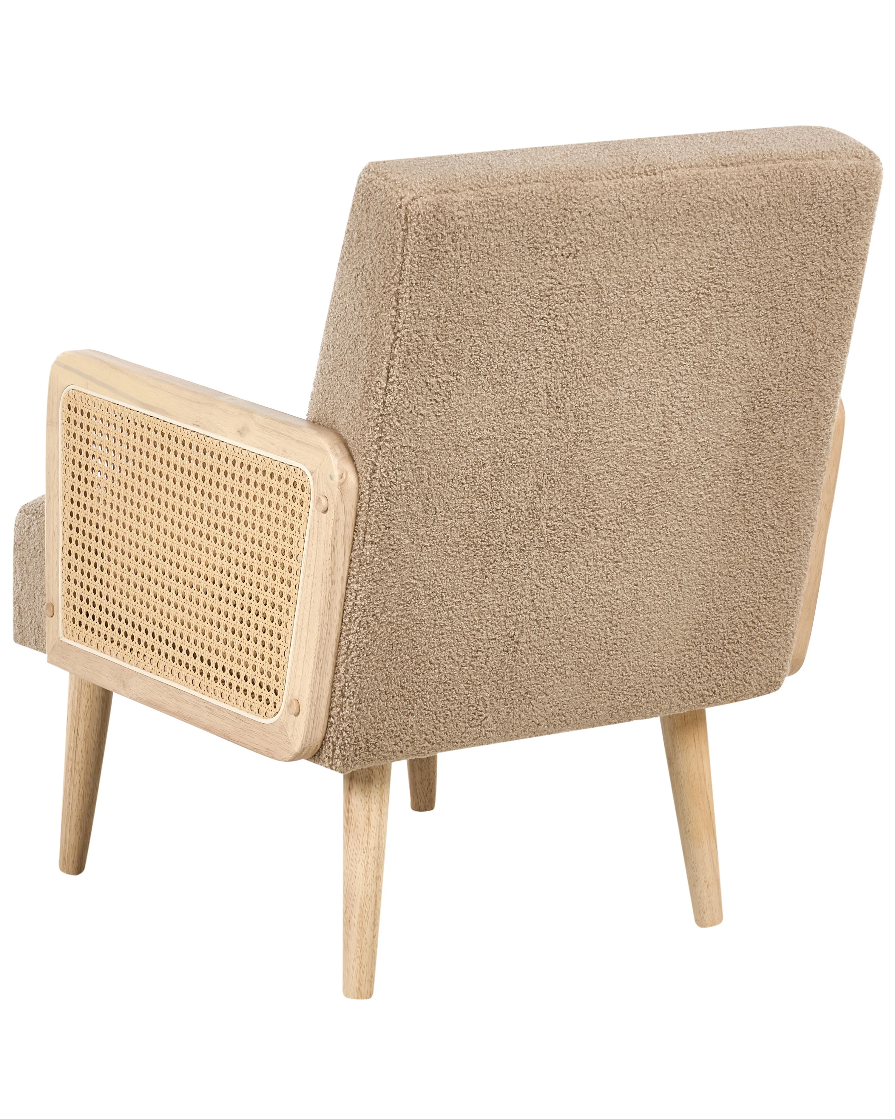 Fauteuil HOJBY Bouclé Zandbeige