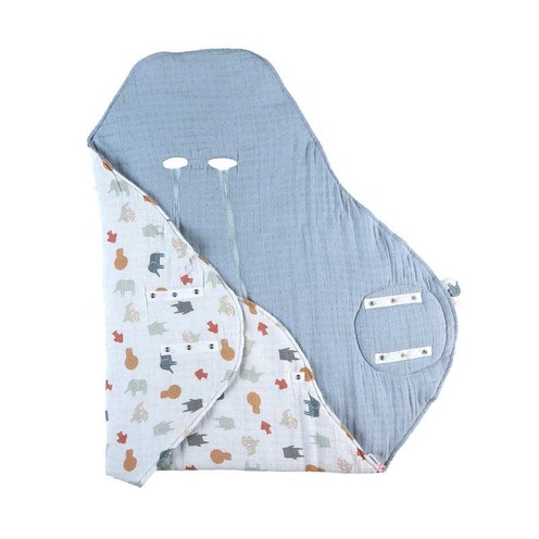 Couverture Promenade Mix & Match Jungle Multicolore Coton Bio - NOUKIE 'S