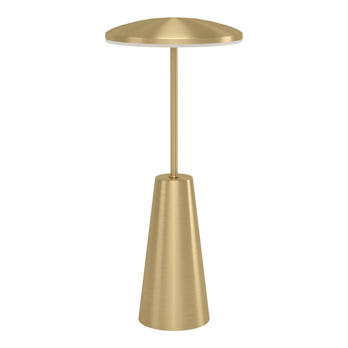 Eglo Piccola bordlampe genopladeligt batteri messing