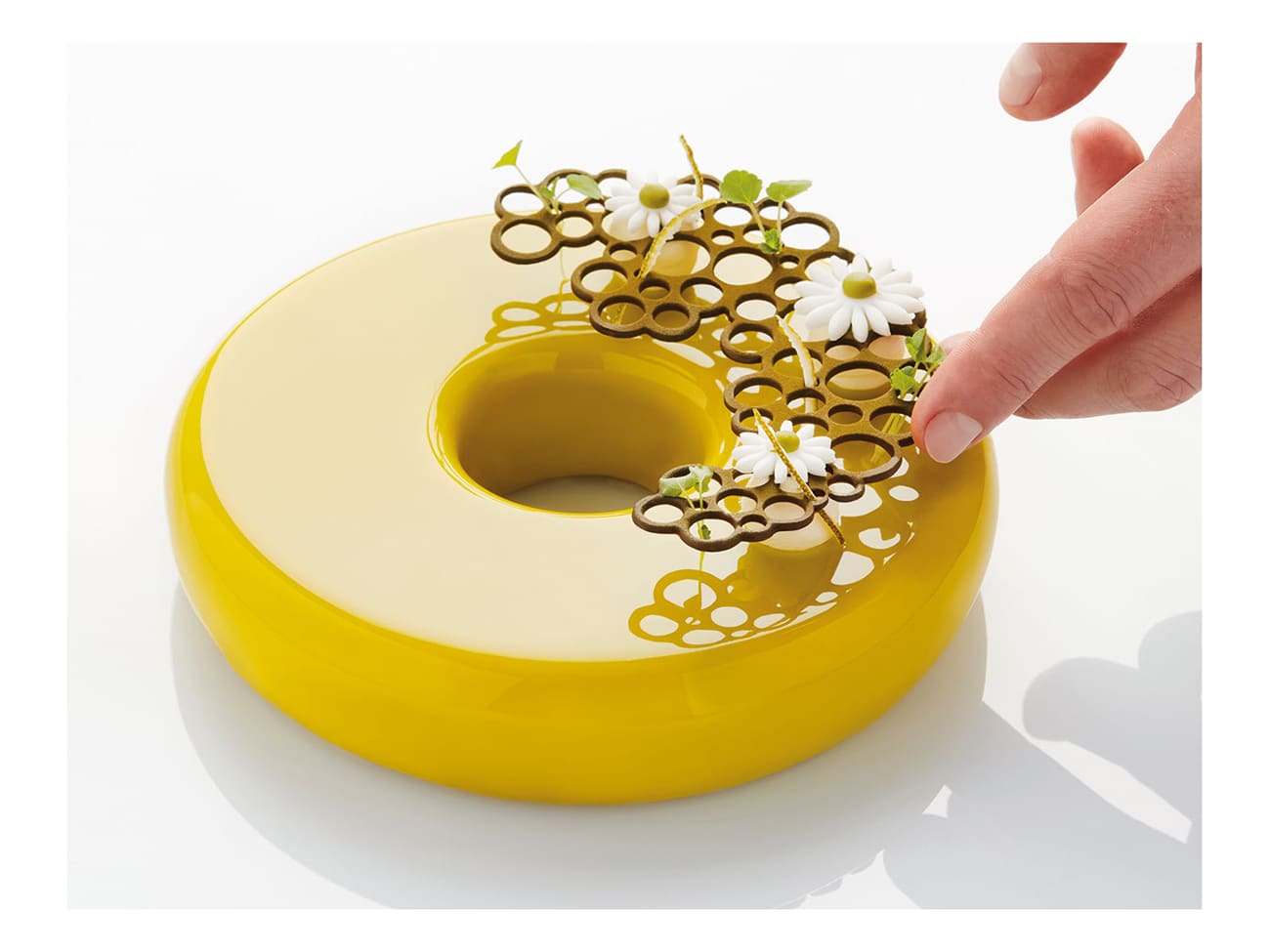 Moule silicone Pavodécor - Décor petits cercles - 3 empreintes - Pavoni