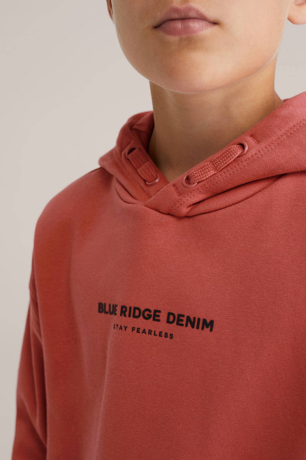 WE Fashion Blue Ridge hoodie rood