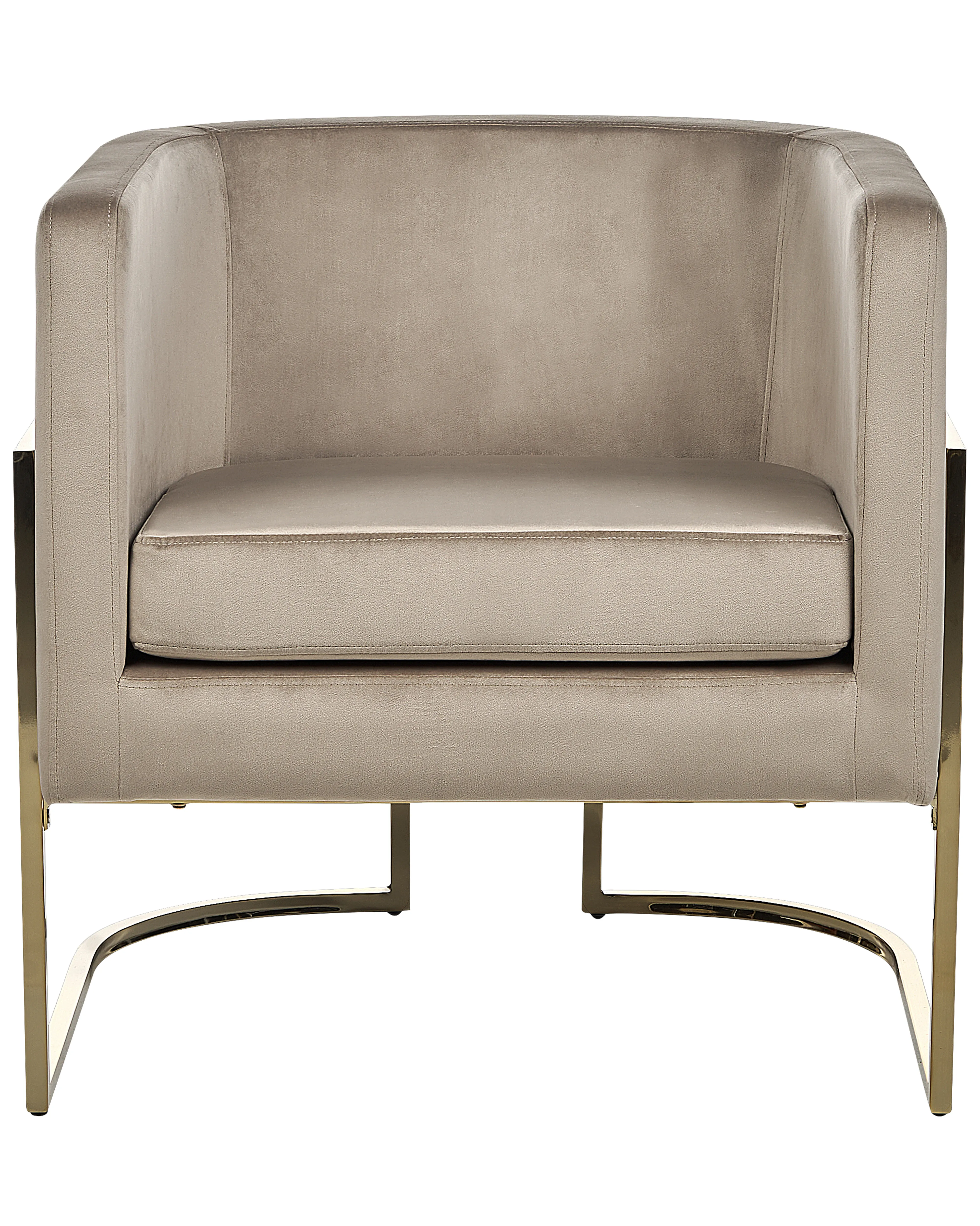Fauteuil SIRKKA Fluweel Taupe