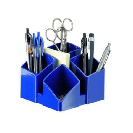 HAN Schreibtisch-Köcher SCALA, , mit 4 Fächern, 125 x 100 x 125 mm, blau/schwarz
