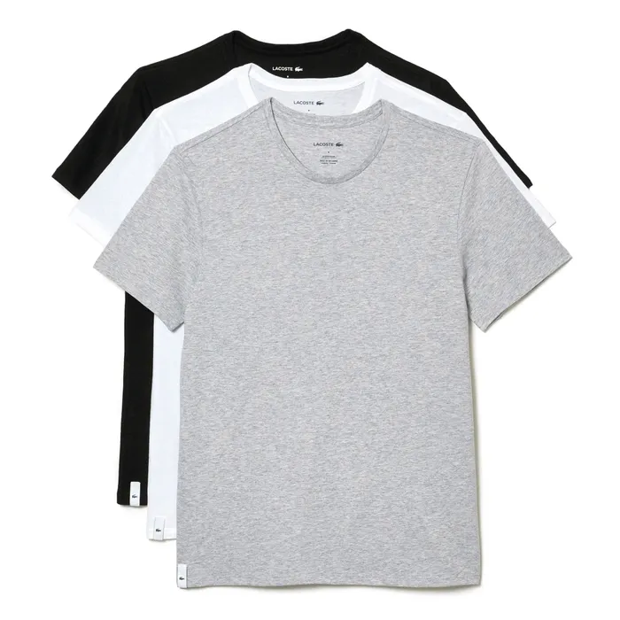 Lacoste Essentials Basic Crew Shirt Heren (3-pack)