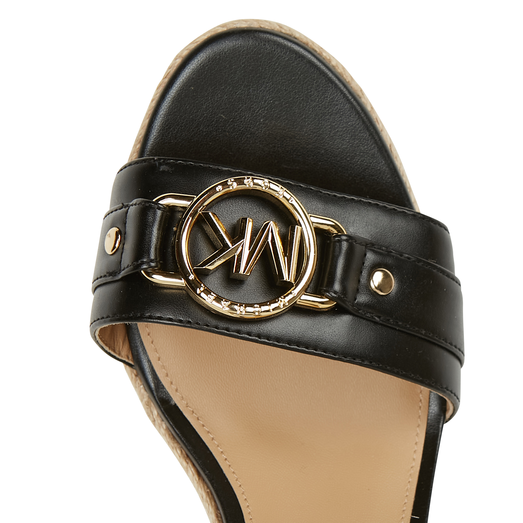 RORY - Sandales compensées avec logo | Noir
