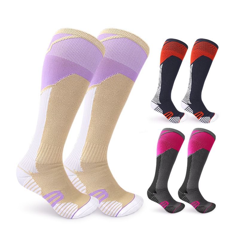 HATHA - Color Block Sport Compressiekousen (Diverse designs)