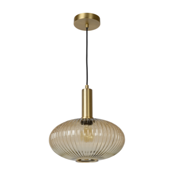 Lucide hanglamp Maloto bruin Ø30 cm