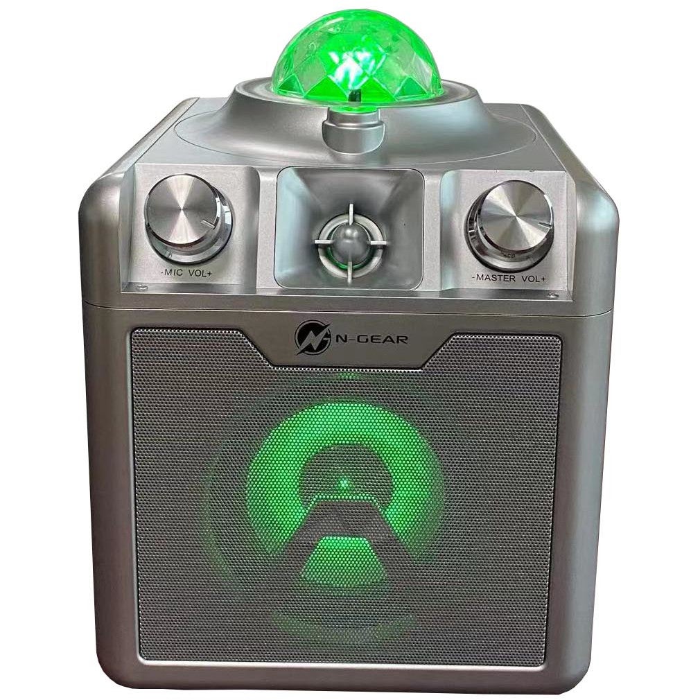 N-Gear Block Disco Star 710 Silver partyspeaker