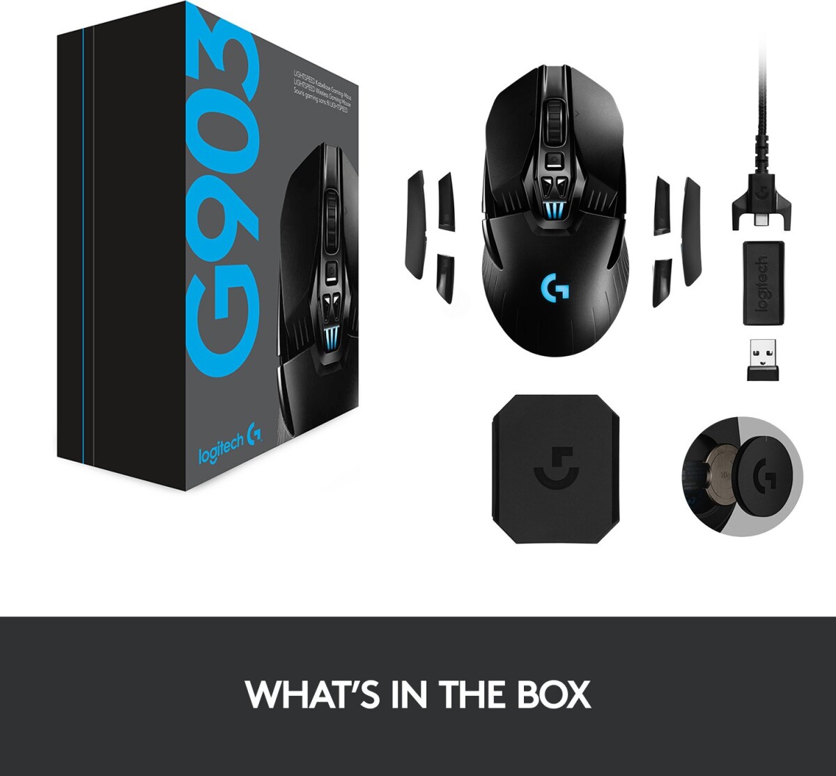 Logitech G903 Lightspeed - Trådløs Gaming Mus Med 16.000 Dpi