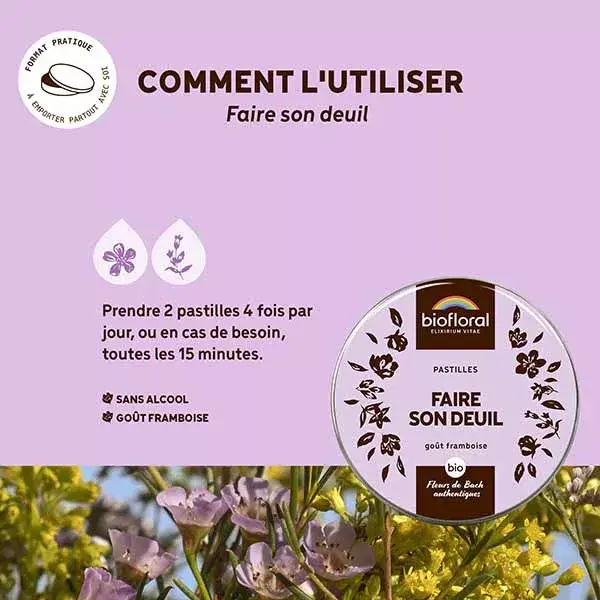 Biofloral Faire Son Deuil Pastilles Bio Pastilles Emotion 50 Gr