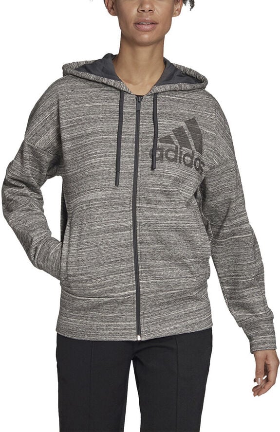 adidas Melange French Terry Hættetrøje Grå